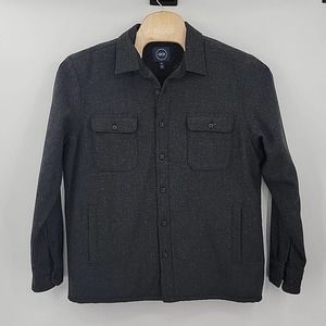 1901 Men's XL Heavyweight Wool Blend Herringbone Shirt Jacket NWOT‎